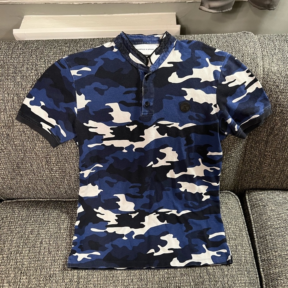 The Kooples Sport Blue Camo Shirt